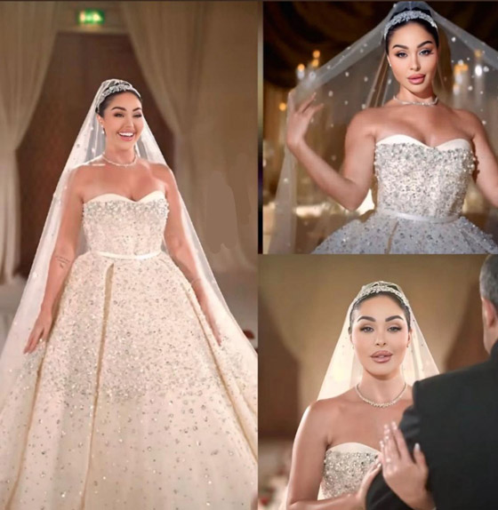 صورة رقم 6 - هيا كرزون شقيقة ديانا كرزون بإطلالة ملكية في حفل زفافها على رجل الأعمال عمر الكيكي صورة رقم 6 - هيا كرزون شقيقة ديانا كرزون بإطلالة ملكية في حفل زفافها على رجل الأعمال عمر الكيكي