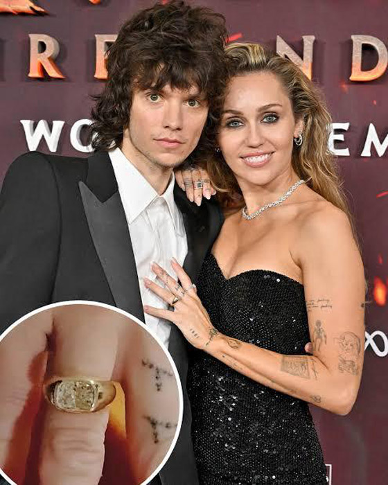 صورة رقم 2 - مايلي سايرس تعلن خطوبتها من شاب يصغرها بـ 6 أعوام.. وثمن الخاتم يتجاوز 400 ألف دولار! صورة رقم 2 - مايلي سايرس تعلن خطوبتها من شاب يصغرها بـ 6 أعوام.. وثمن الخاتم يتجاوز 400 ألف دولار!