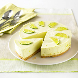 طريقة تحضير تشيز كيك بالليمون الأخضر