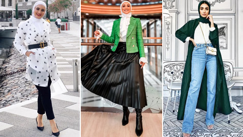 بالصور: إليكم إطلالات محتشمة للمحجبات في رمضان 2021