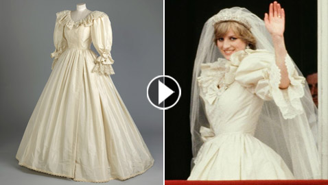 عرض فستان زفاف الأميرة ديانا للجمهور لأول مرة منذ عقود! فيديو وصور