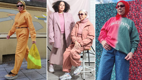 شابة مغربية تبدع وتحول والدتها المحجبة المصابة بسرطان الثدي لأيقونة موضة