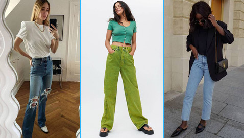 صور موضة بنطلونات الجينز لصيف 2021.. 6 تصميمات عصرية منها الملون والممزق والزيبرا