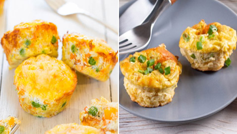 إليكم طريقة تحضير مافن البيض بالخضار الشهي والسهل