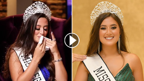 فيديو: ملكة جمال مصر تفاجئ الجميع وتمسح الماكياج عن وجهها على الهواء