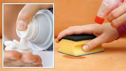 حيلة بسيطة لإزالة البقع برغوة الحلاقة