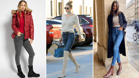 بالصور: صيحات شتوية أنيقة يمكنك اعتمادها مع الجينز الضيق