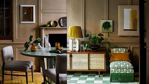 طرق مختلفة لتزيين الغرف بألوان طبيعية