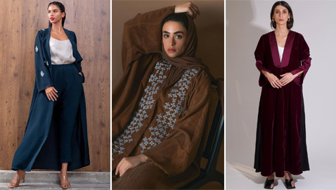 بالصور: إليكم أجمل موديلات عبايات بألوان شتوية موضة 2022