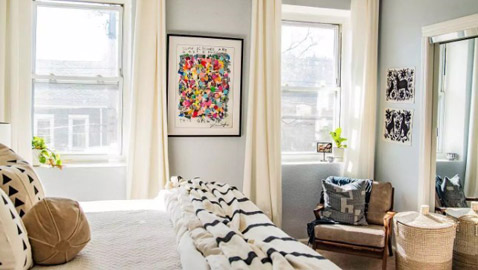 طرق لإضافة اللون الأزرق لديكور غرفة النوم