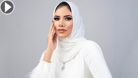 فيديو وصور: هل ستكون المهندسة دينا أيمن أول محجبة تحمل لقب ملكة جمال الكون؟