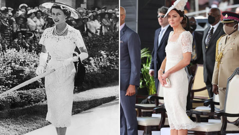 هل كررت الدوقة كيت ميدلتون إطلالة الملكة إليزابيث بعد حوالي 70 عاما؟
