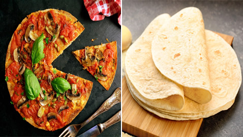 بـ3 مكونات.. طريقة تحضير خبز التورتيلا واستخدامه بصنع بيتزا الـ5 دقائق