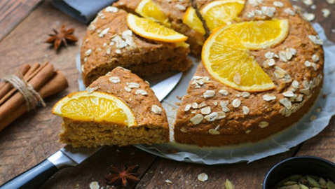 إليكم طريقة تحضير كعكة الشوفان بالبرتقال الخفيفة للرجيم