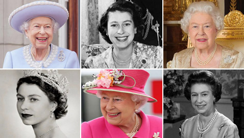 بالصور: جولة على مجوهرات الملكة إليزابيث المرصعة باللؤلؤ الخلاب