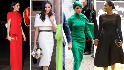 بالصور: إليكم أشهر الفساتين التي ارتدتها ميغان ماركل