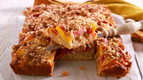 إليكم طريقة تحضير كيك الشوفان بالدراق الصحي