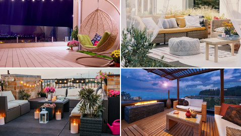 أفكار الديكور لجلسات السطح البسيطة لربيع وصيف 2023