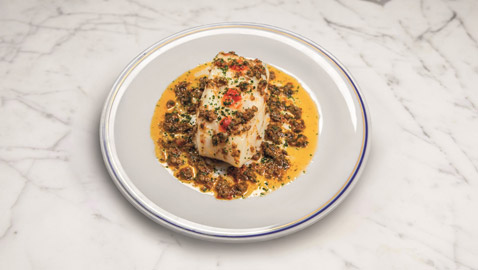 اليكم طريقة تحضير سمك القاروص بالزبدة