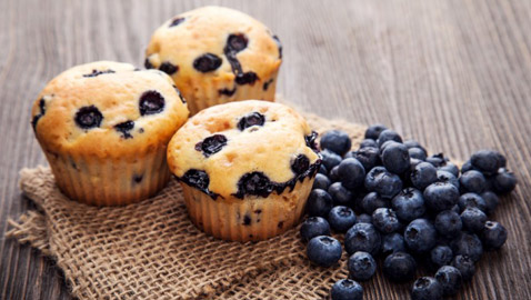 إليكم طريقة تحضير مافن البلوبيري خالي من الجلوتين