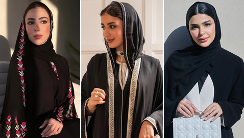 بالصور: نصائح تنسيق الحجاب الأسود مع العبايات في شهر رمضان